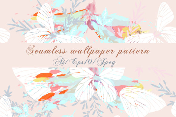 Abstract Butterfly & Floral Vector Patterns: Timeless Spring Design for Every Creative Project