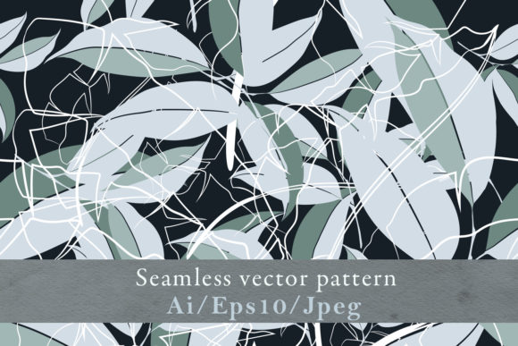 Abstract Fashion Floral Vector Pattern