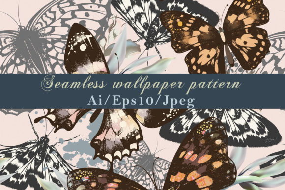 Beautiful Fashion Pattern Butterflies: A Seamless Vector Resource for Refined Design Workflows