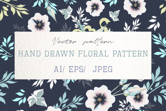 Beautiful Vintage Vector Pattern Flowers