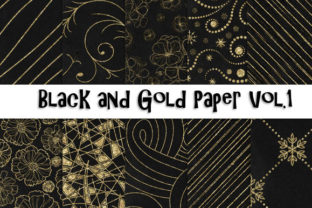 Black and Gold Paper Vol.1: A Versatile Digital Texture Resource for Designers and Makers