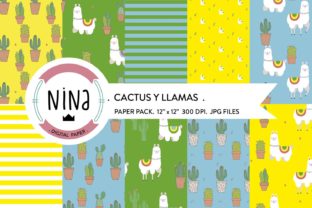 Cactus Digital Paper: 10 Vibrant 12×12 Scrapbook Pages