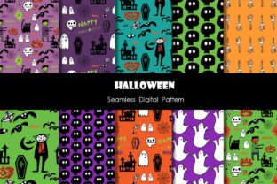 Cute Halloween Friends II: Seamless Patterns for Modern Creative Workflows
