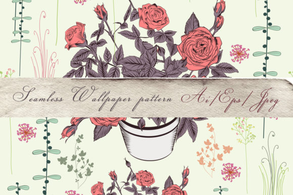 Cute Vector Rose Floral Pattern: Timeless Elegance, Infinitely Scalable