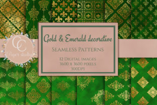 Emerald Gold Damask Pattern: Timeless Elegance Meets Modern Digital Craftsmanship