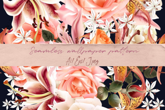 Floral Pattern Roses and Lily Vector: A Detailed Evaluation for Designers and Crafters