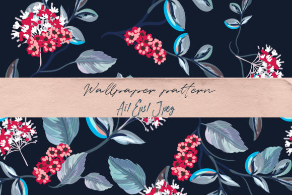 Floral Vector Pattern with Flowers
