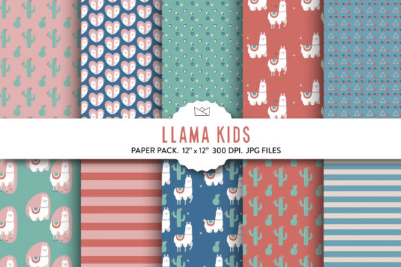 Llama Digital Paper Pack: Creative, High-Quality Patterns for Meaningful DIY Projects
