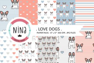 Love Dogs Wrapping Paper: Versatile, Print-Ready Digital Patterns for Pet-Loving Creators