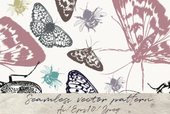 Retro Vector Seamless Wallpaper Pattern