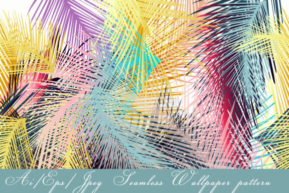 Tropical Vector Colorful Pattern