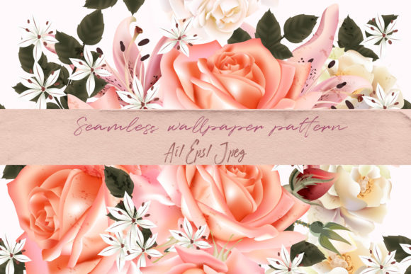 Vector Vintage Pattern with Roses: Timeless Elegance, Infinitely Scalable