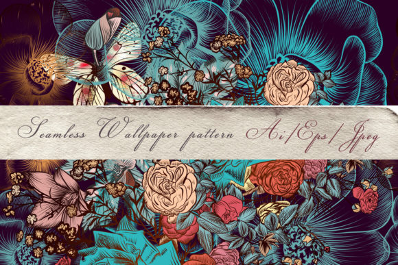 Vintage Hand-Drawn Flower Patterns: Timeless Vector Art for Modern Creative Projects
